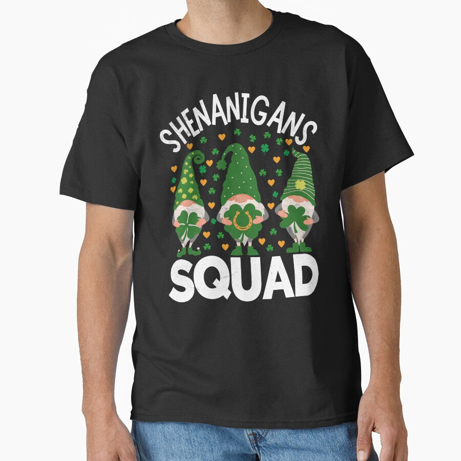 Shenanigans Squad Happy St Patricks Day Teacher Irish Gnomes by Zulfiqqar T-Shirts, Hoodie, Sweatshirt (Image 1)