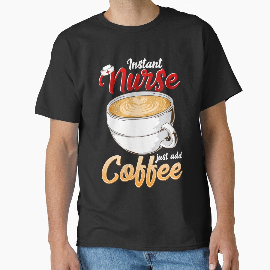 Funny Coffee Lover Nurse by UniQueensShop T-Shirts, Hoodie, Sweatshirt | BlankRebels.com (Image 1)