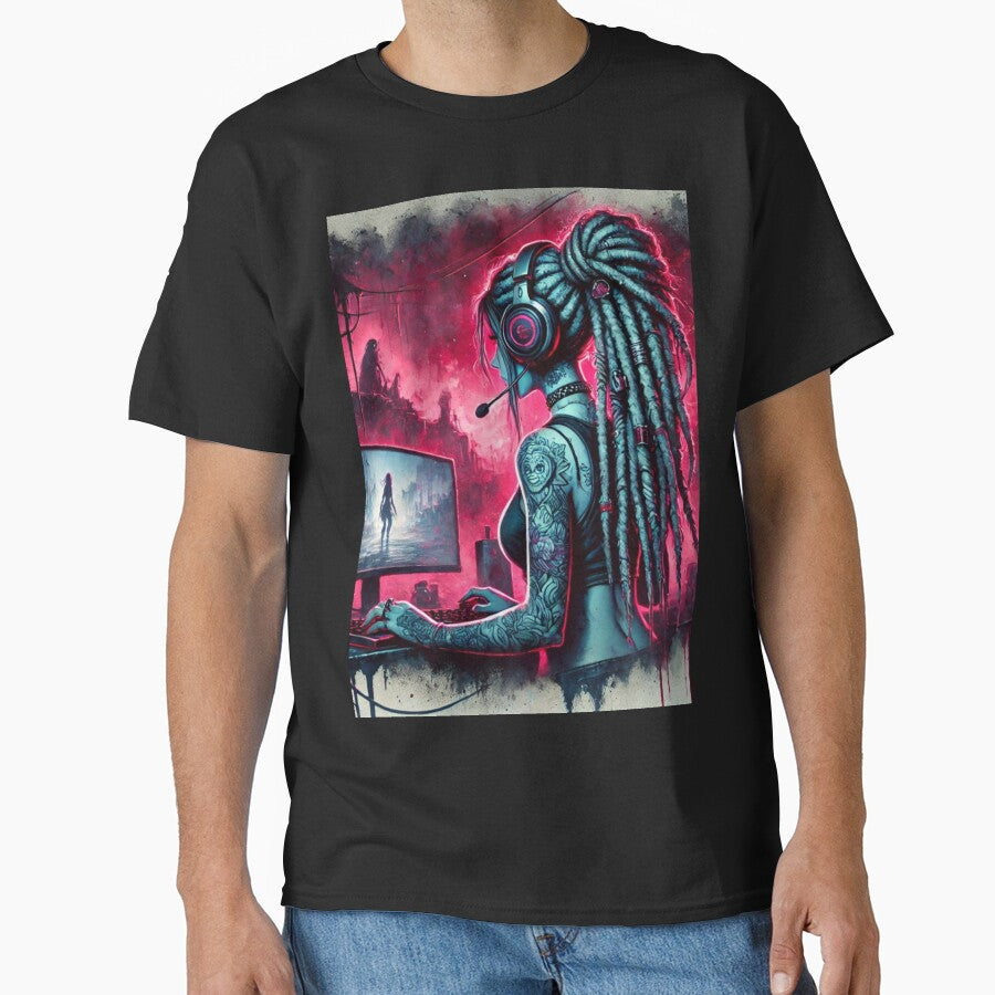 DREADLOCK GAMER by Occupational  Horrors T-Shirts, Hoodie, Sweatshirt | BlankRebels.com (Image 1)