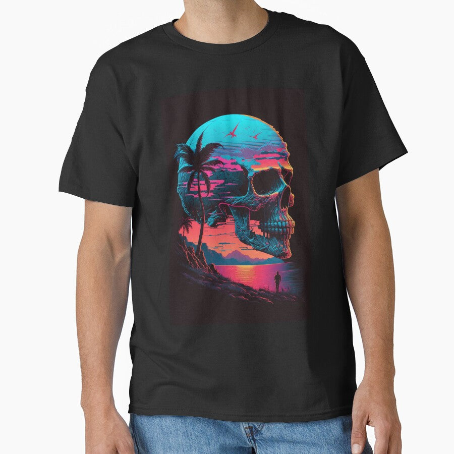 Retro Cyberpunk Skull by RESToRAPTOR T-Shirts, Hoodie, Sweatshirt | BlankRebels.com (Image 1)