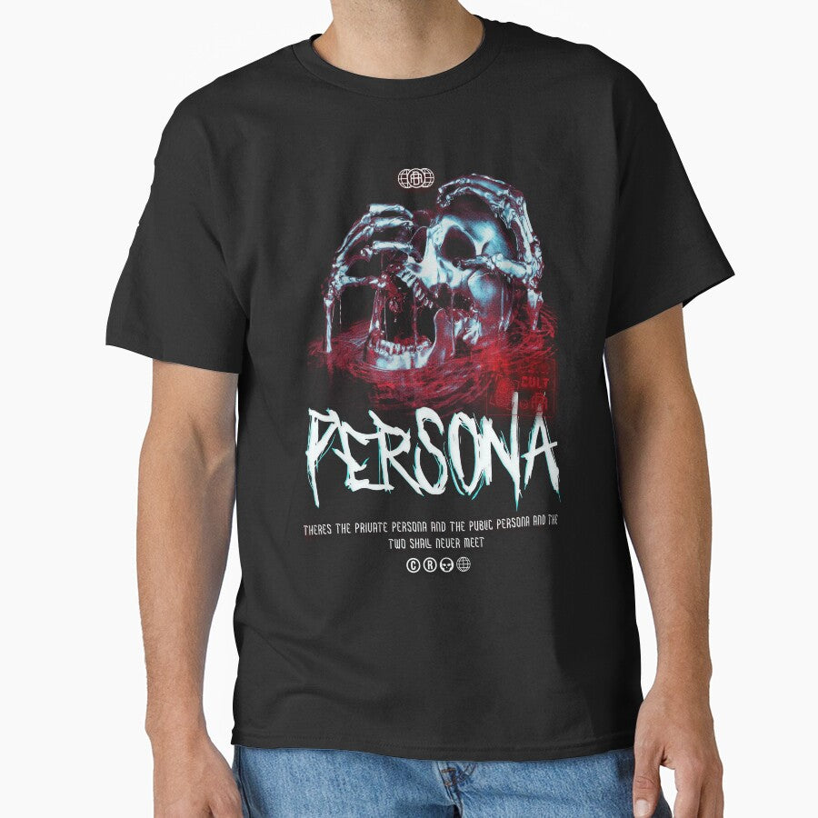 Persona - Scary eerie Skull by VaporwaveStreet T-Shirts, Hoodie, Sweatshirt | BlankRebels.com (Image 1)