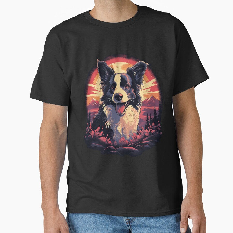 Cute Border Collie Dog by Metin Ozer T-Shirts, Hoodie, Sweatshirt | BlankRebels.com (Image 1)