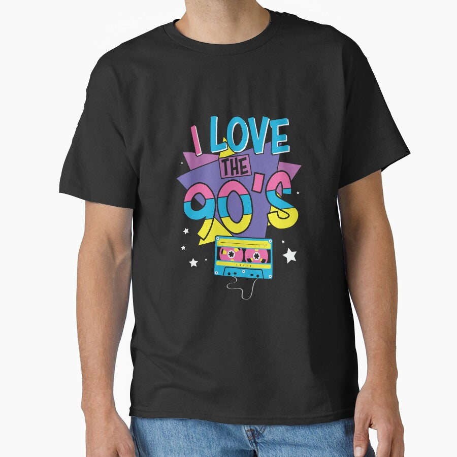90s Nostalgic Art - Retro and Fun Style with Cassette Tape by lojadpop T-Shirts, Hoodie, Sweatshirt (Image 1)