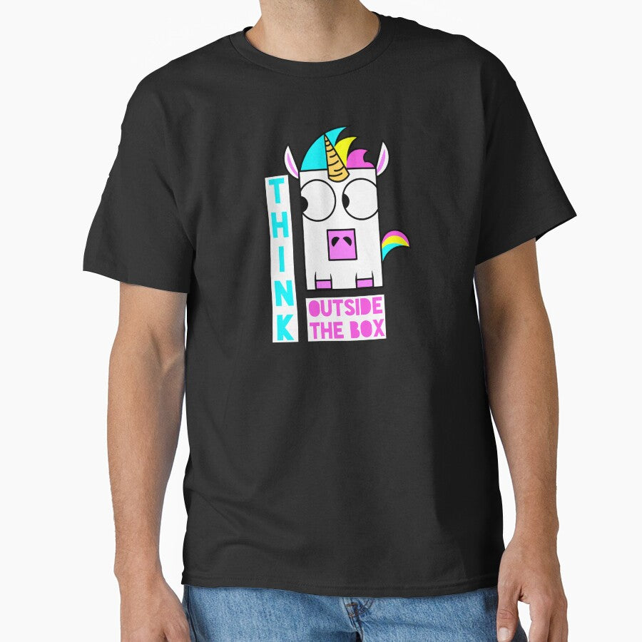 Unicorns think outside the box by Tim Addison T-Shirts, Hoodie, Sweatshirt | BlankRebels.com (Image 1)