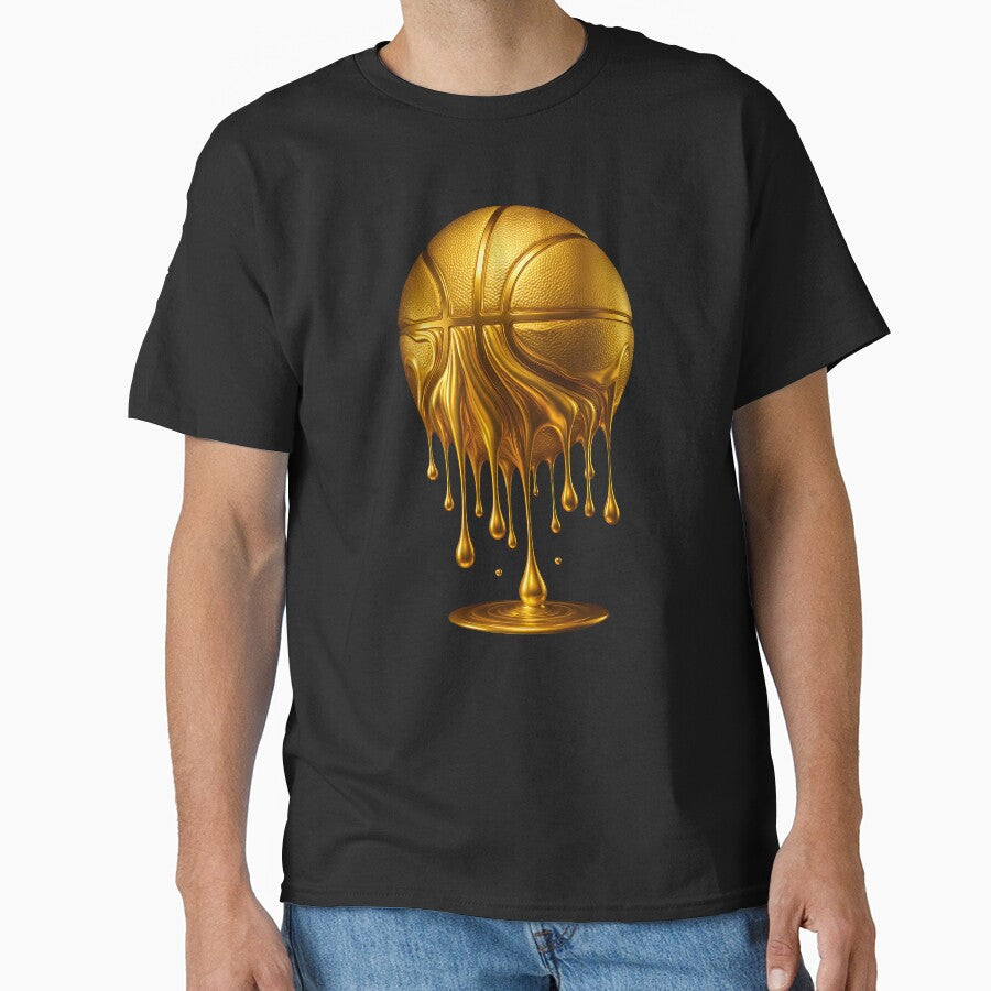 Dripping Gold Basketball Hoop Slam Dunk Basketball Funny by FunToTheFullest T-Shirts, Hoodie, Sweatshirt (Image 1)