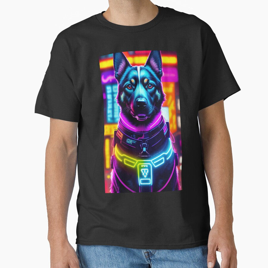 Cyberpunk Dog by CyberArtWorld T-Shirts, Hoodie, Sweatshirt | BlankRebels.com (Image 1)