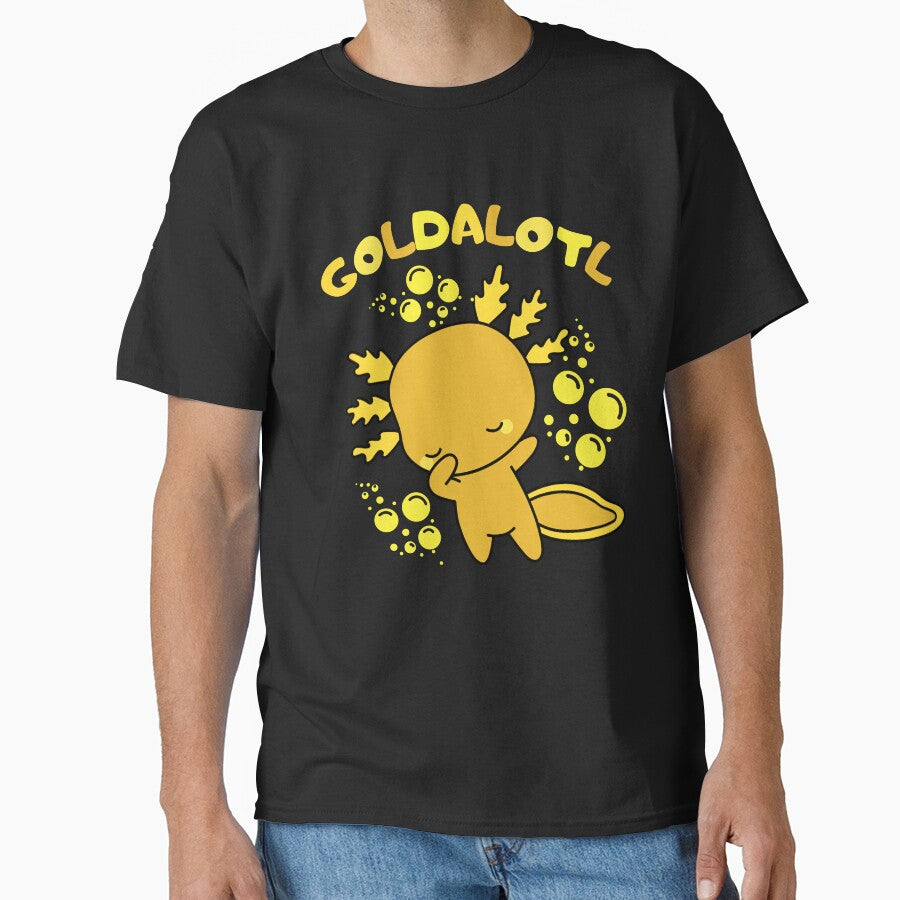 Cute cartoon golden albino Axolotl baby by ColorAlotl T-Shirts, Hoodie, Sweatshirt | BlankRebels.com (Image 1)