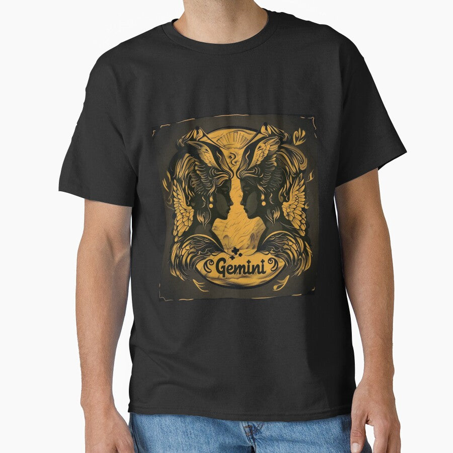 Vintage Style Gemini Zodiac Sign by AiHead T-Shirts, Hoodie, Sweatshirt | BlankRebels.com (Image 1)