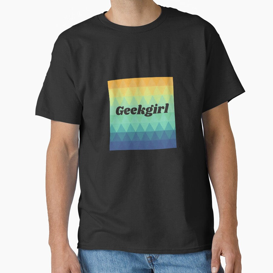 Geekgirl geo triangle dream   |  GEEKS RULE THEIR WORLD by Le Plus Three T-Shirts, Hoodie, Sweatshirt (Image 1)