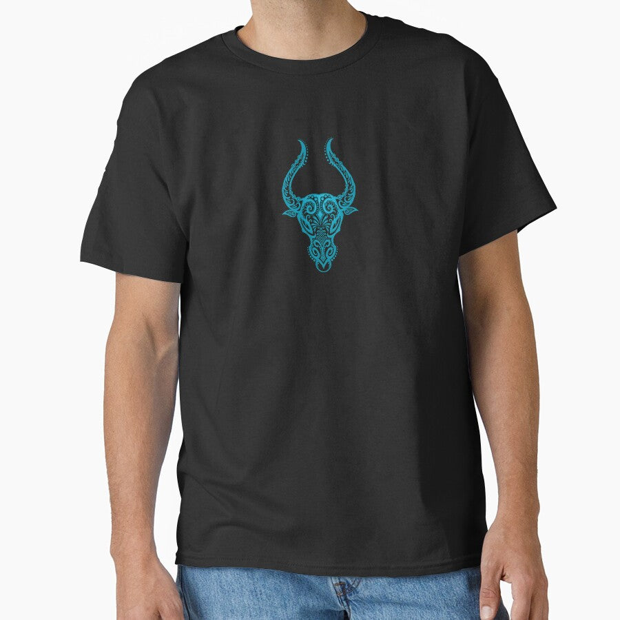 Blue Taurus Zodiac Sign in the Stars by JeffBartels T-Shirts, Hoodie, Sweatshirt | BlankRebels.com (Image 1)