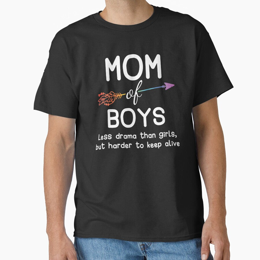 Mom Of Boys Harder To Keep Alive by designeclipse T-Shirts, Hoodie, Sweatshirt | BlankRebels.com (Image 1)