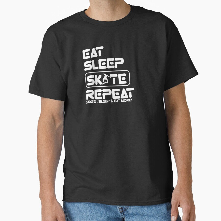 Skater Life: Eat, Sleep, Repeat by Eksama Design T-Shirts, Hoodie, Sweatshirt | BlankRebels.com (Image 1)