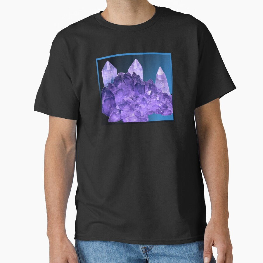 Amethyst Quartz Crystal cluster mineral hunter mining gem digger meditation new age hippie deadhead by... (Image 1)