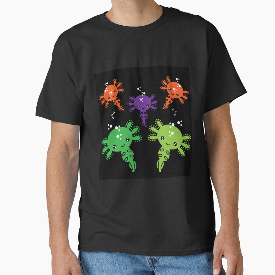 Axototl Salamander - Aquarium shirts - Amphibians - Cute Kids Funny Pets (Image 1)