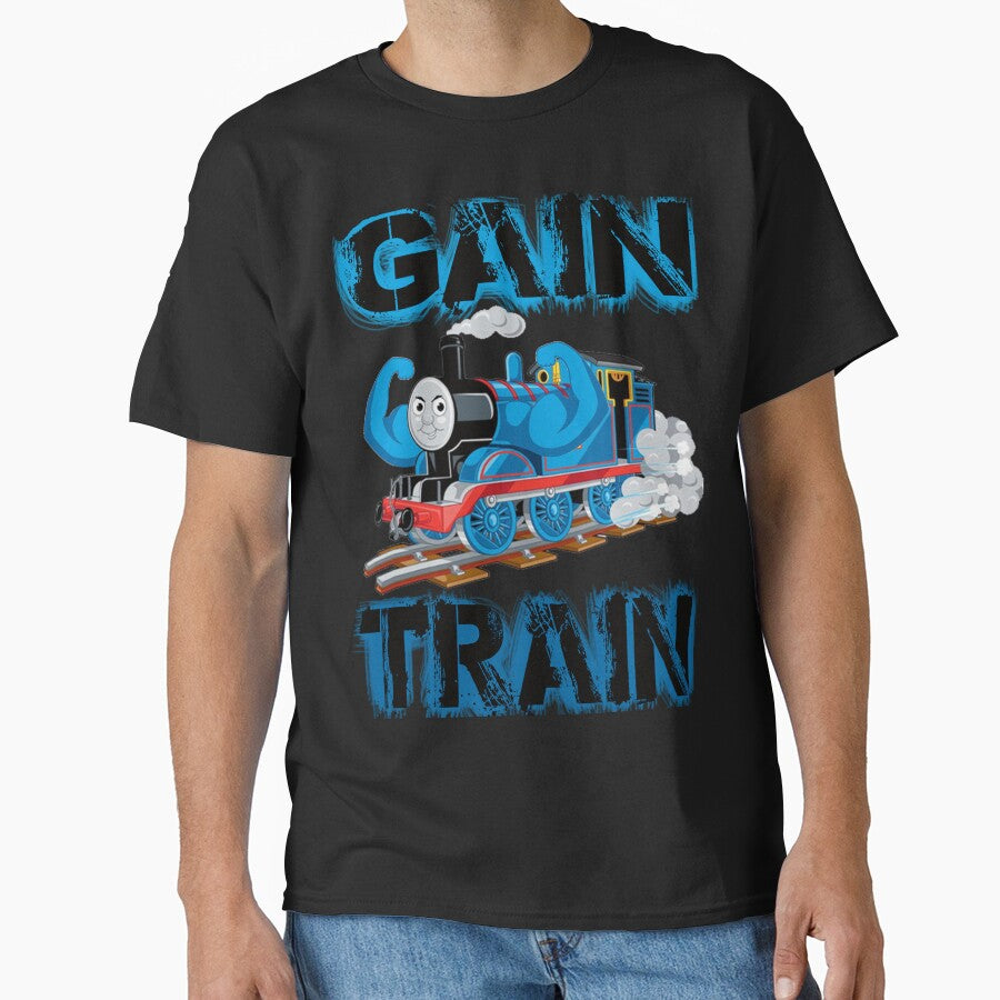 Gain Train by Alpha Nerdy T-Shirts, Hoodie, Sweatshirt | BlankRebels.com (Image 1)