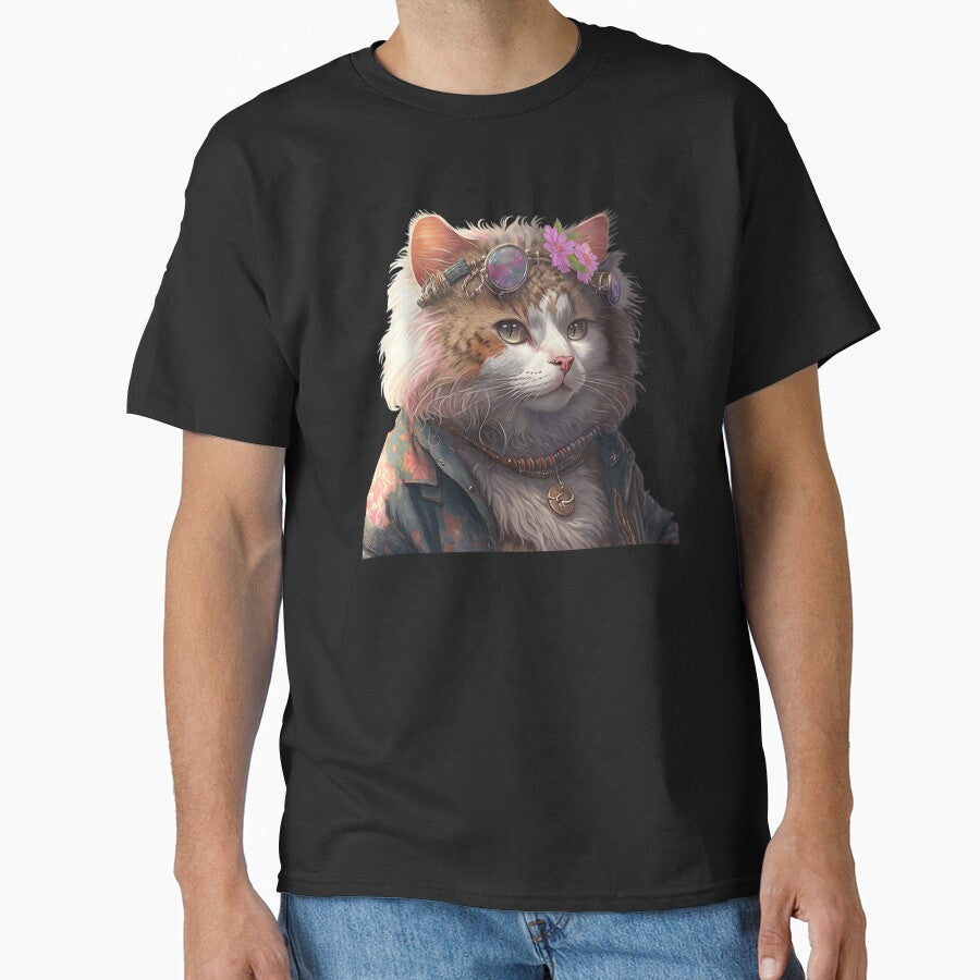 Hippie cat by AnimalArtPhotos T-Shirts, Hoodie, Sweatshirt | BlankRebels.com (Image 1)