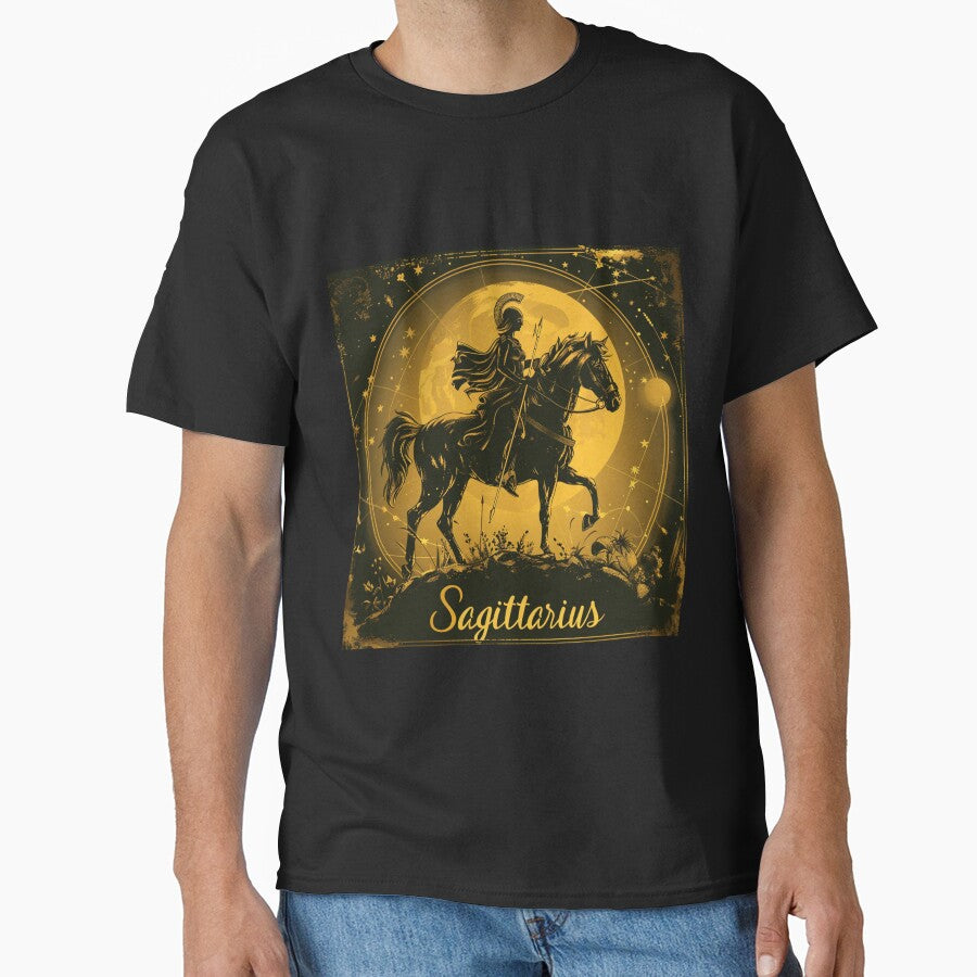 Vintage Style Sagittarius Zodiac Sign by AiHead T-Shirts, Hoodie, Sweatshirt | BlankRebels.com (Image 1)