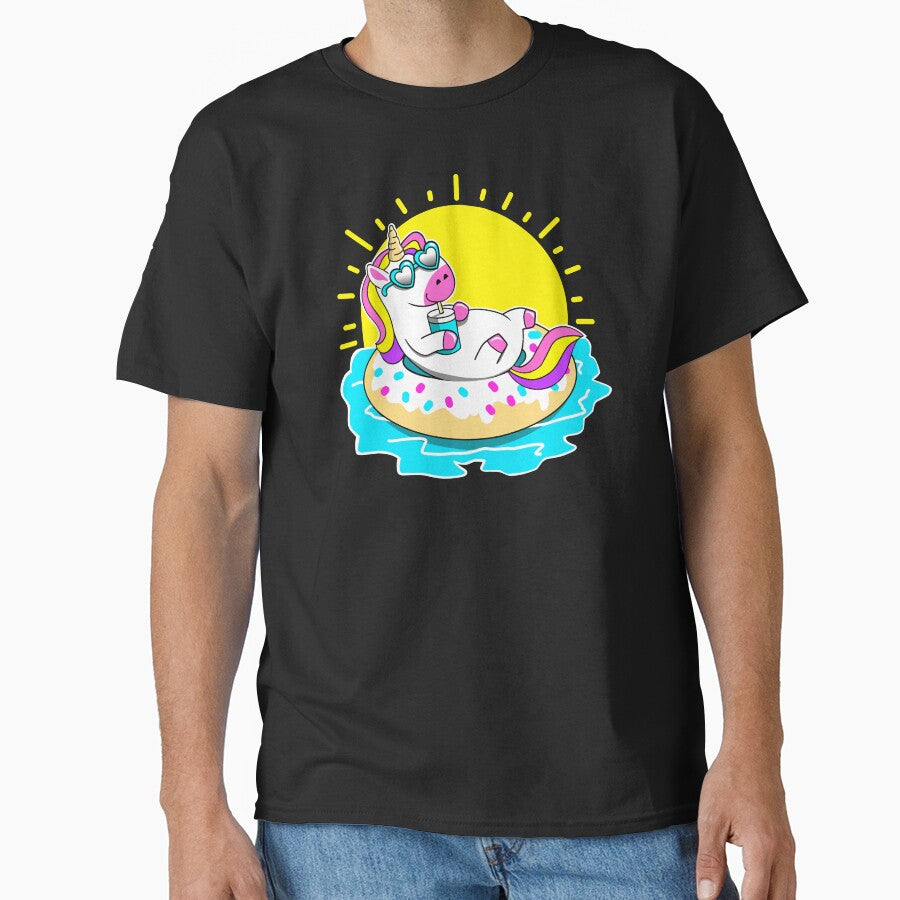 Unicorn pool time summer by Tim Addison T-Shirts, Hoodie, Sweatshirt | BlankRebels.com (Image 1)