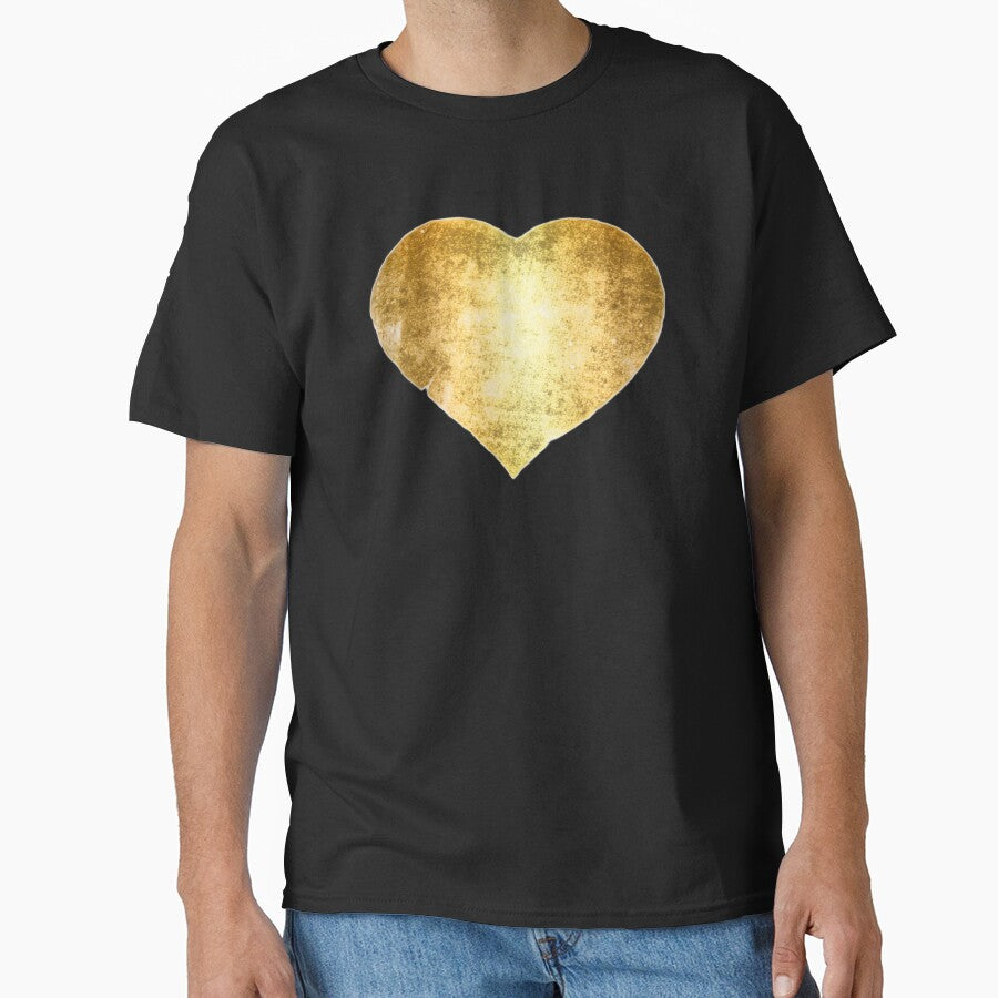 Golden Grunge Heart by Blu Happiness T-Shirts, Hoodie, Sweatshirt | BlankRebels.com (Image 1)