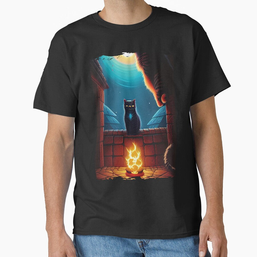 Sad Cat in Grunge 4 by GeminiDaydreamer T-Shirts, Hoodie, Sweatshirt | BlankRebels.com (Image 1)