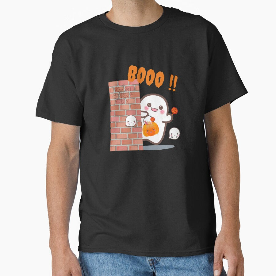 Booo !! Cute and Kawaii Halloween Boo. by WhaleSharkShop T-Shirts, Hoodie, Sweatshirt | BlankRebels.com (Image 1)