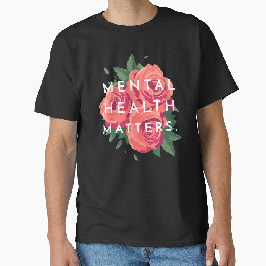 Mental Health Matters Mental Health Awareness by DesignsStation8 T-Shirts, Hoodie, Sweatshirt | BlankRebels.com (Image 1)