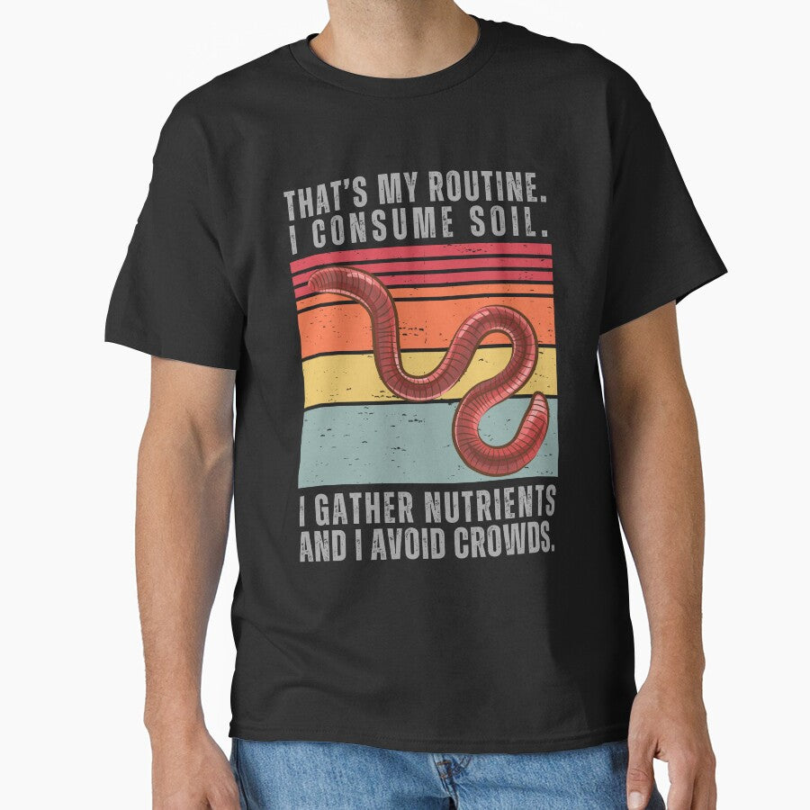 Earthworm Retro Sunset | Worm Vintage Retro Sunset by AussieWonders T-Shirts, Hoodie, Sweatshirt | BlankRebels.com (Image 1)