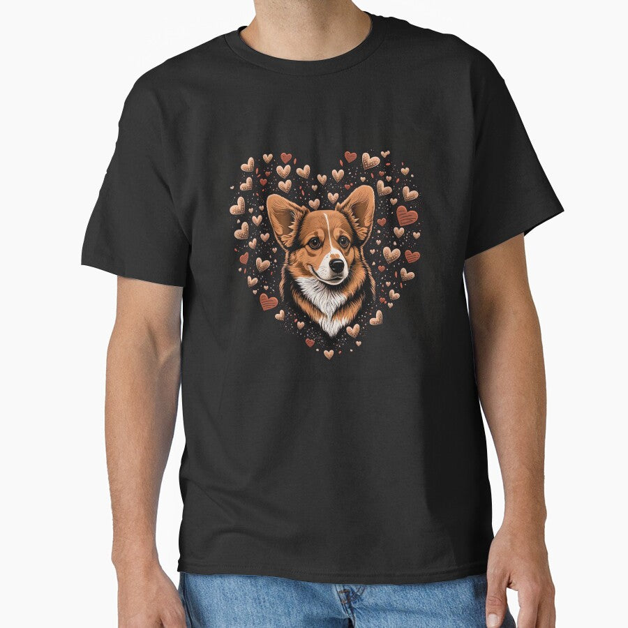 Corgi Dog Valentine by Juliascutecornr T-Shirts, Hoodie, Sweatshirt | BlankRebels.com (Image 1)