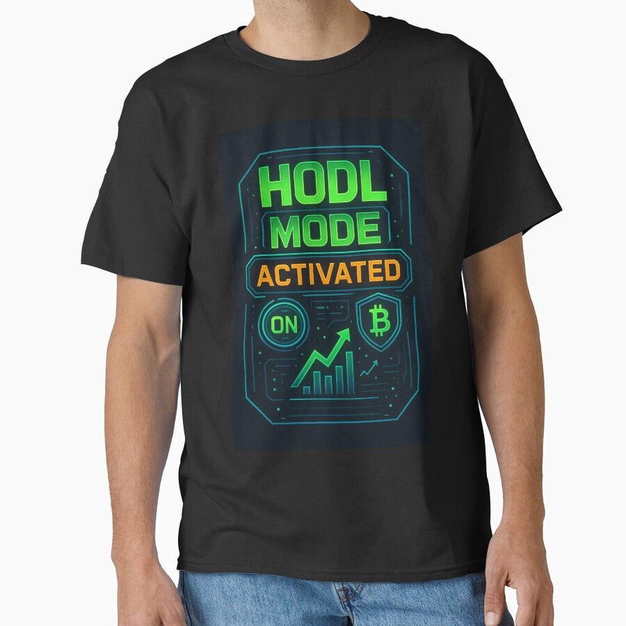 ODL Mode Activated - Cyber Neon Crypto Meme Design by Crypto_Store T-Shirts, Hoodie, Sweatshirt | BlankRebels.com (Image 1)