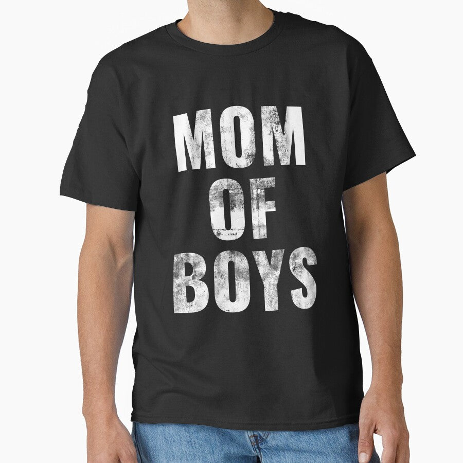 Mom of Boys Art Design by Panda Branda T-Shirts, Hoodie, Sweatshirt | BlankRebels.com (Image 1)