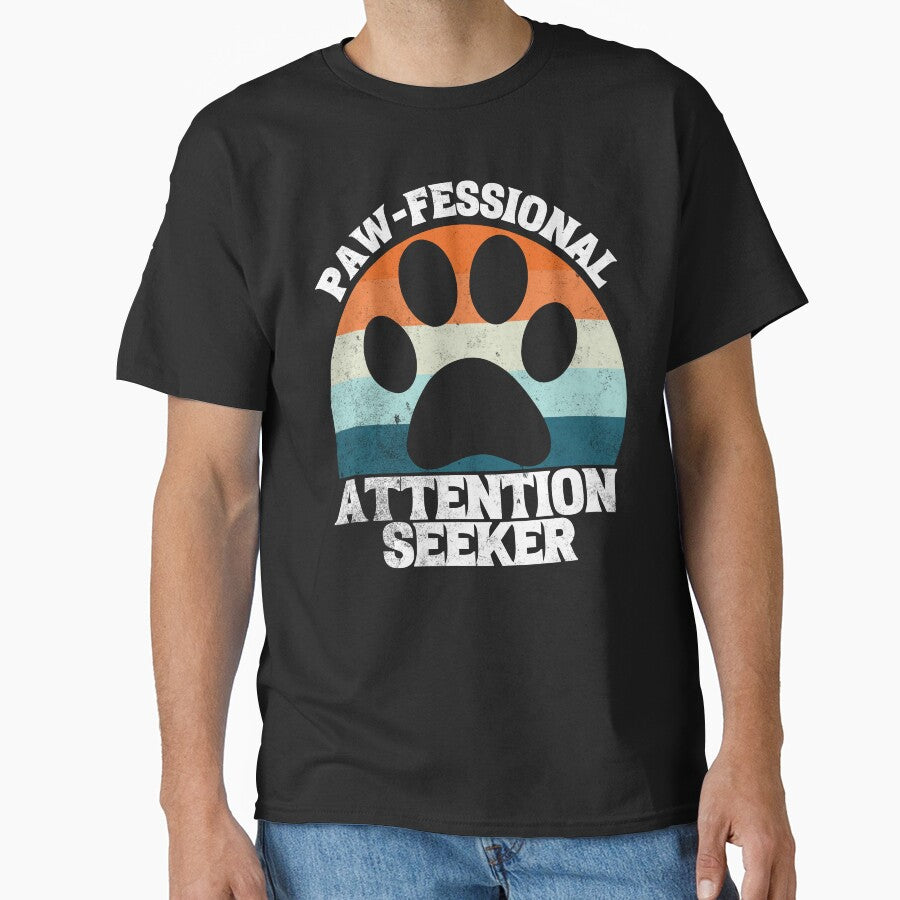 Pawfessional Attention Seeker Funny Cat/Dog Pet Bandana Scarf by Zulfiqqar T-Shirts, Hoodie, Sweatshirt (Image 1)