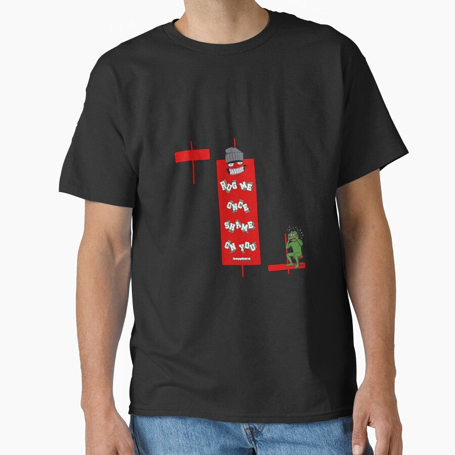 Rug me once, shame on you. by loopphoria T-Shirts, Hoodie, Sweatshirt | BlankRebels.com (Image 1)