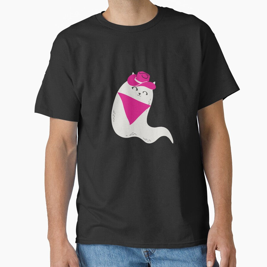 Ghostie the ghost cat cowgirl by RadGhostKitty T-Shirts, Hoodie, Sweatshirt | BlankRebels.com (Image 1)