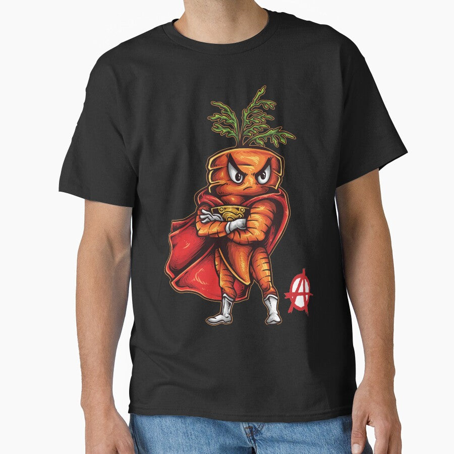 Vegan Anarchy Angry Carrot Foodietoon Foodie Anarchy by ProjectX23 T-Shirts, Hoodie, Sweatshirt | BlankRebels.com (Image 1)