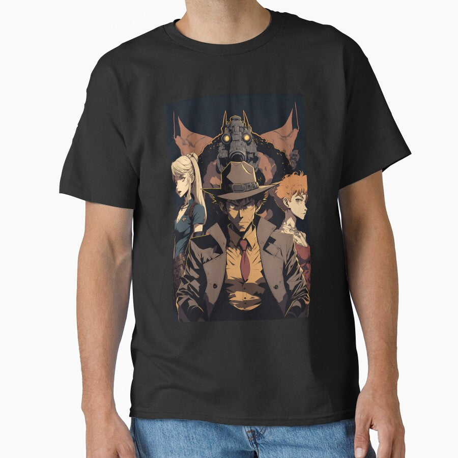 Anime Detective Man with his sidekicks by Bubblebuk T-Shirts, Hoodie, Sweatshirt | BlankRebels.com (Image 1)