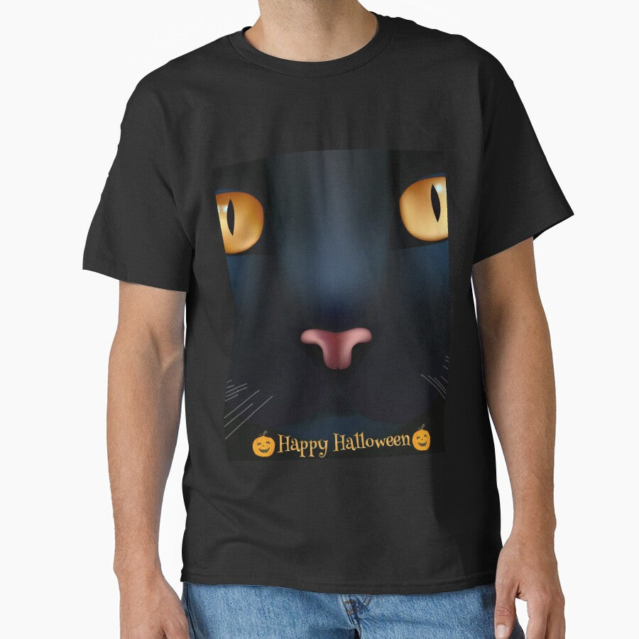 black cat halloween by wilyaneshop T-Shirts, Hoodie, Sweatshirt | BlankRebels.com (Image 1)