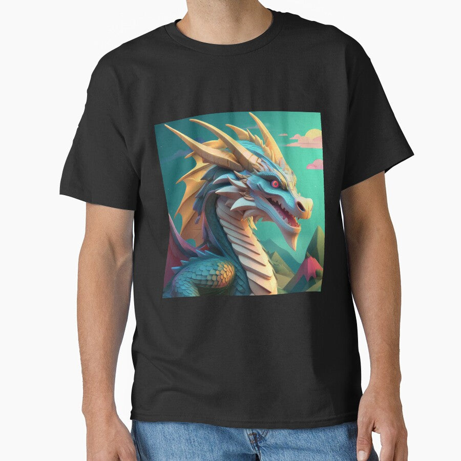 Green cartoon dragon by BAR DEC T-Shirts, Hoodie, Sweatshirt | BlankRebels.com (Image 1)