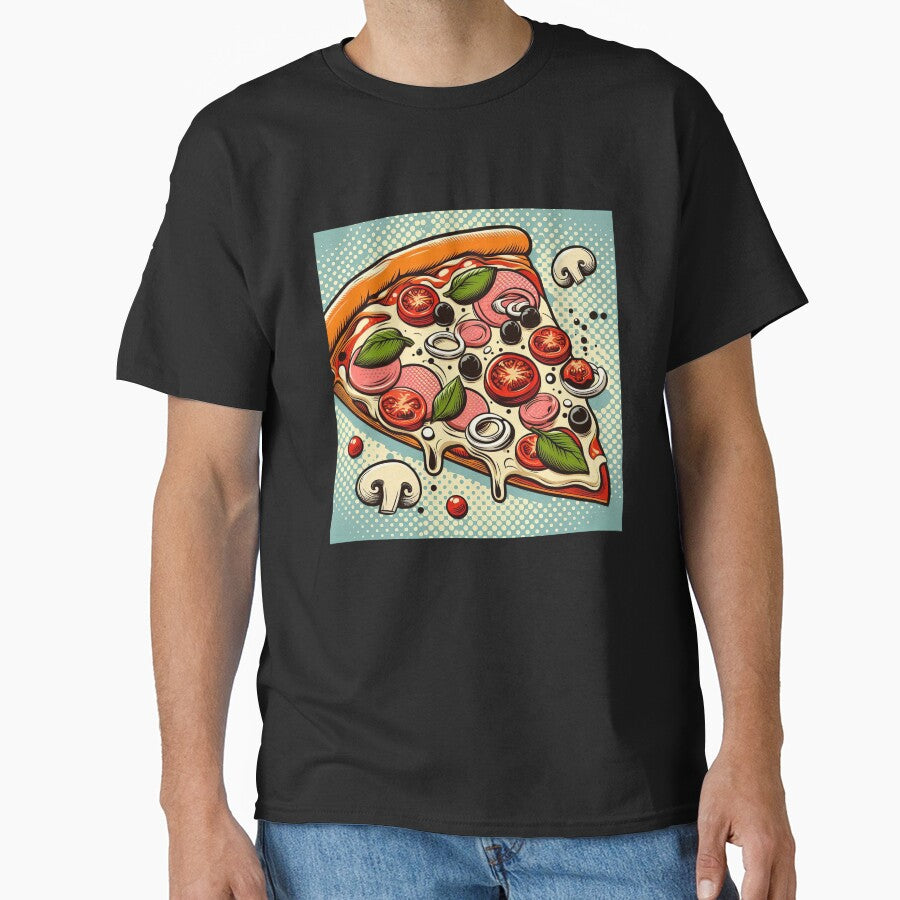 Slice of Pizza Pop Art Style by artofuniverse T-Shirts, Hoodie, Sweatshirt | BlankRebels.com (Image 1)