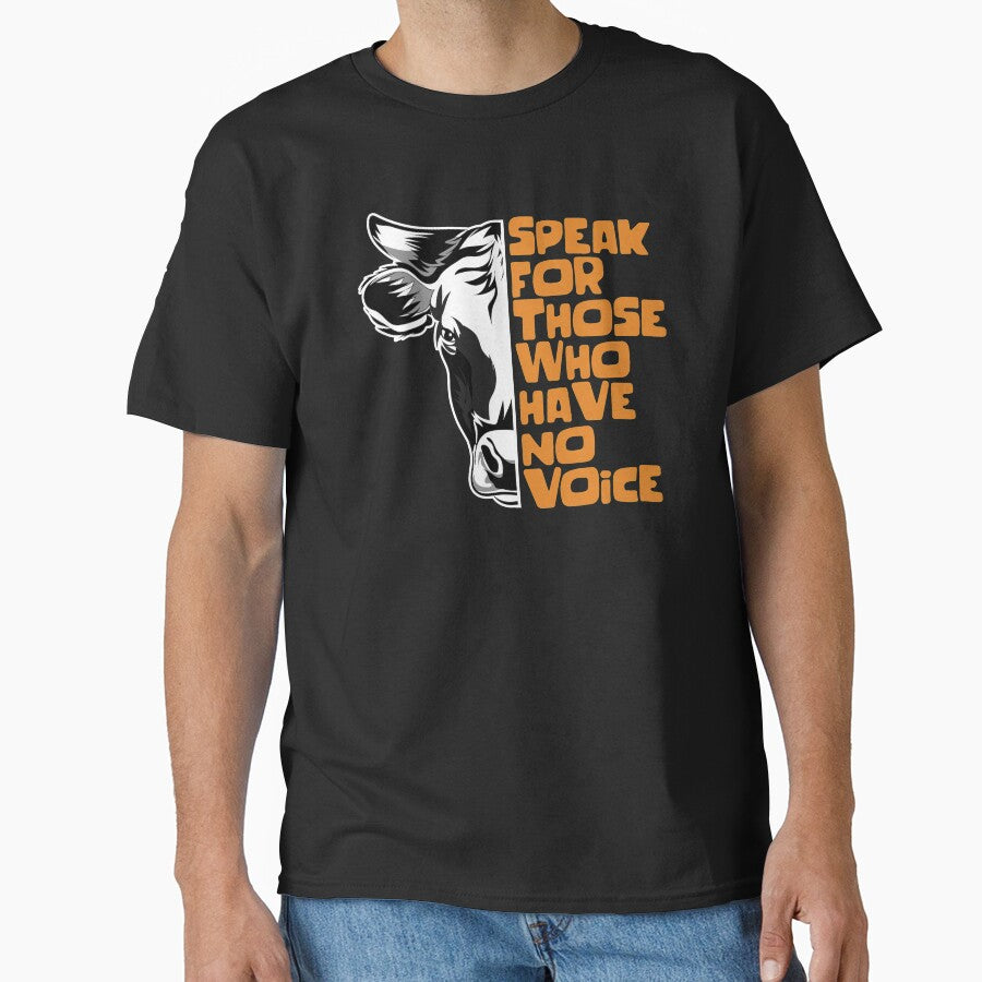 Speak For Those Who Have No Voice Cow Face by EddieBalevo T-Shirts, Hoodie, Sweatshirt | BlankRebels.com (Image 1)