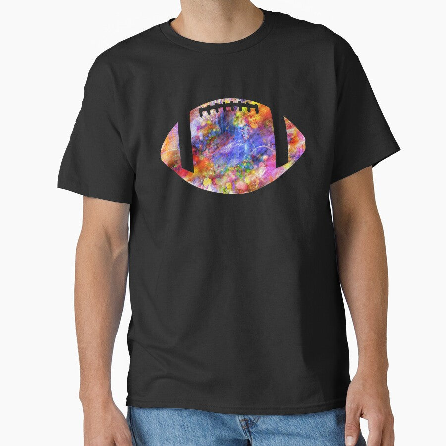 Colorful American Football Funny Sports Gift by Shariss T-Shirts, Hoodie, Sweatshirt | BlankRebels.com (Image 1)