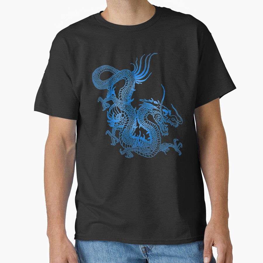 Blue Chinese Dragon by EddieBalevo