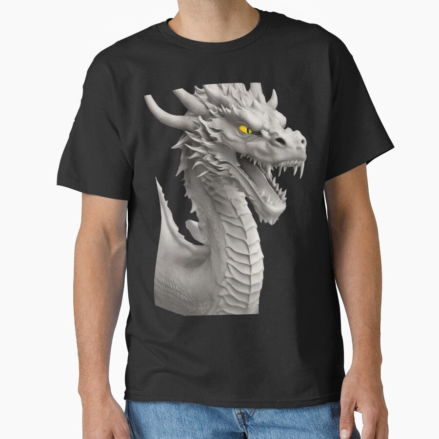 Dragon Yellow Eyes Black by LuizSilva1983 T-Shirts, Hoodie, Sweatshirt | BlankRebels.com (Image 1)