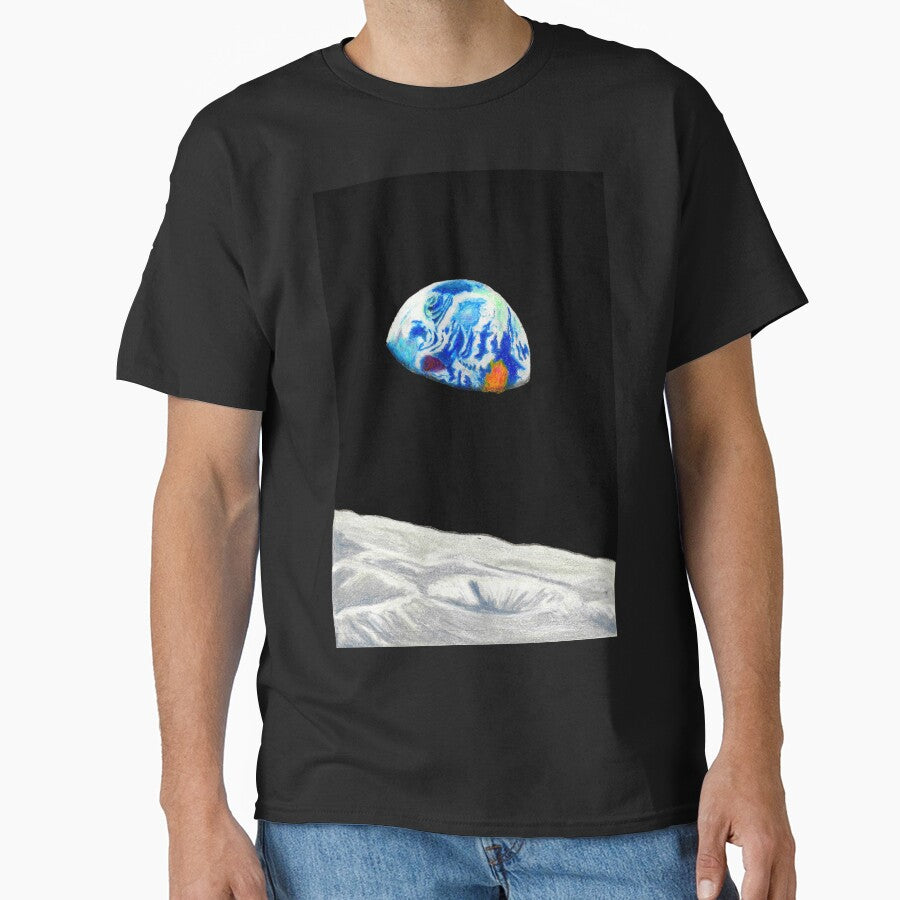 Moon and earth by aurwol T-Shirts, Hoodie, Sweatshirt | BlankRebels.com (Image 1)