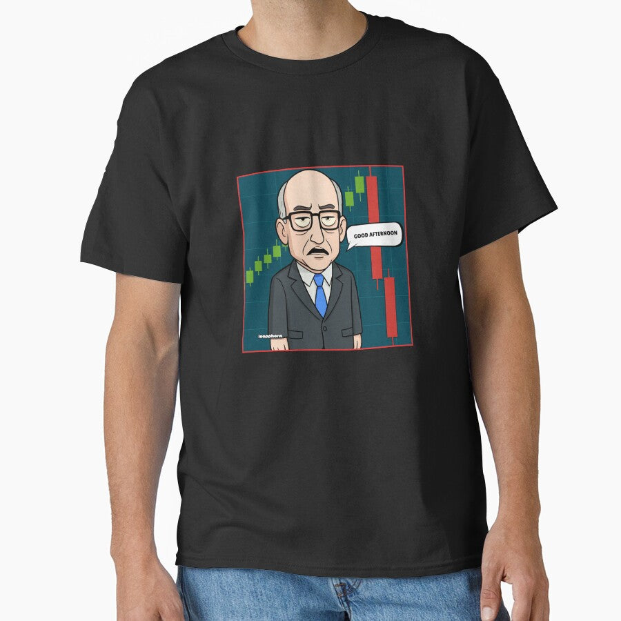 He Says “Good Afternoon” — The Market Says Goodbye. by loopphoria T-Shirts, Hoodie, Sweatshirt | BlankRebels.com (Image 1)