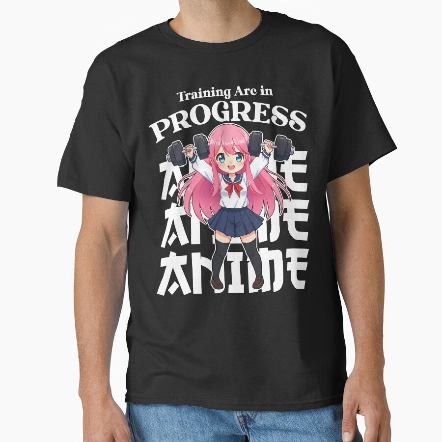 TRAINING ARC IN PROGRESS - ANIME GIFT by KEF Custom T-Shirts, Hoodie, Sweatshirt | BlankRebels.com (Image 1)