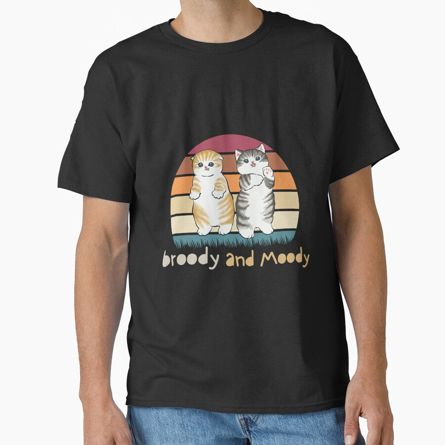 Broody and Moody (cats) by Expressive Imprints T-Shirts, Hoodie, Sweatshirt | BlankRebels.com (Image 1)