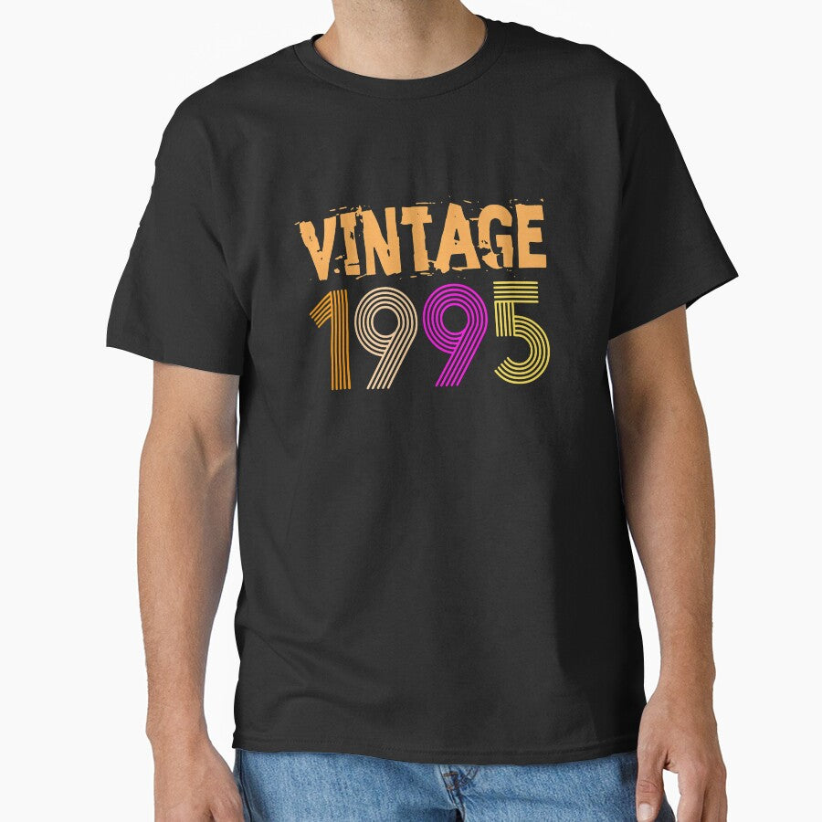 Vintage Retro 1995 Birthday 23 yrs old Bday 23rd by HEJAshirts T-Shirts, Hoodie, Sweatshirt | BlankRebels.com (Image 1)