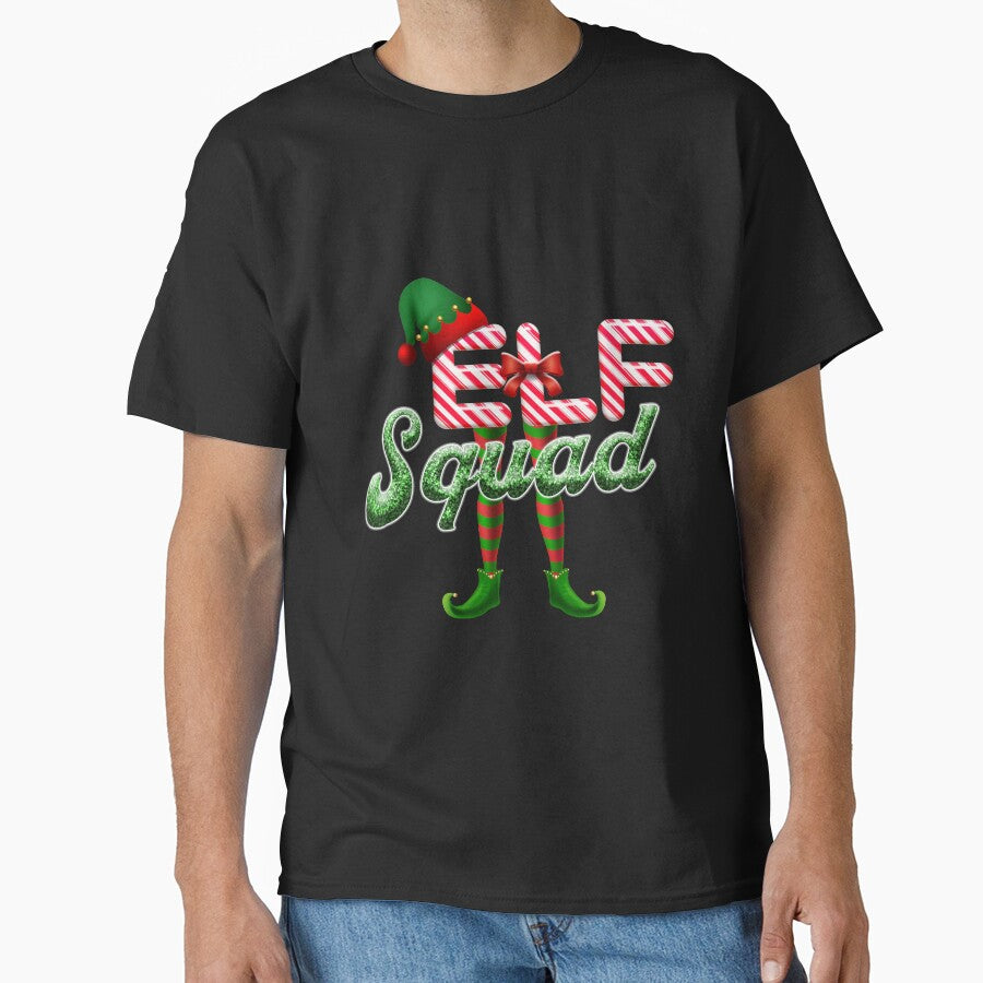 Elf Squad Matching Family Christmas Mask Elf X mas Funny Santa Claus Merry Christmas Santa Squad Elves... (Image 1)