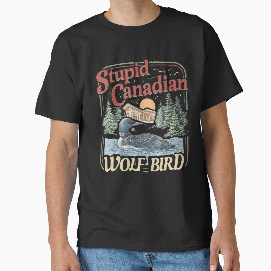 Funny Stupid Canadian Wolf Bird – Absurd Animal Meme by Ali-printshop T-Shirts, Hoodie, Sweatshirt (Image 1)