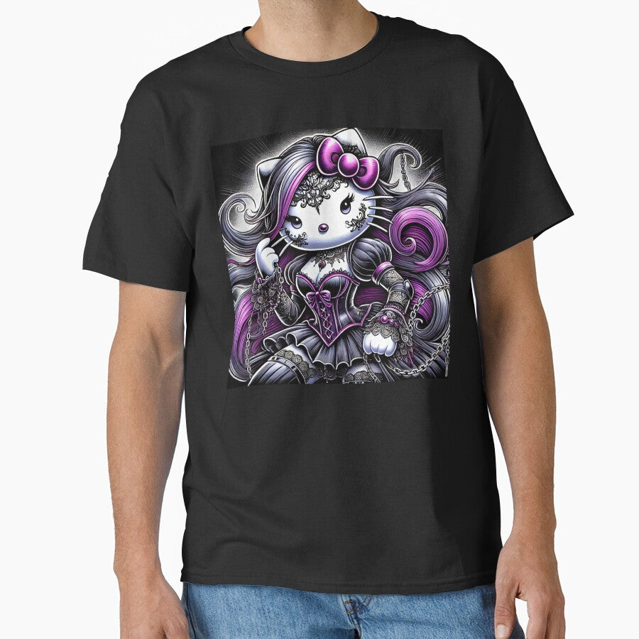 Hello gothic kitty by art-emissa T-Shirts, Hoodie, Sweatshirt | BlankRebels.com (Image 1)